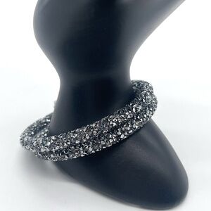 Swarovski Silver Crystal Dust Coil Bracelet